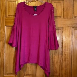 Bell Sleeve Top - Rouge Collection - 1X